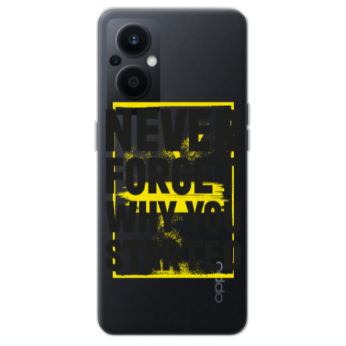 Oppo Reno 7 Lite Never Forget Transparent Silicone TPU Θήκη