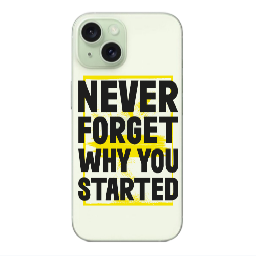 Apple iPhone 15 Never Forget Transparent Silicone TPU Θήκη