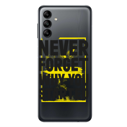 Samsung A13 5G Never Forget Transparent Silicone TPU Θήκη