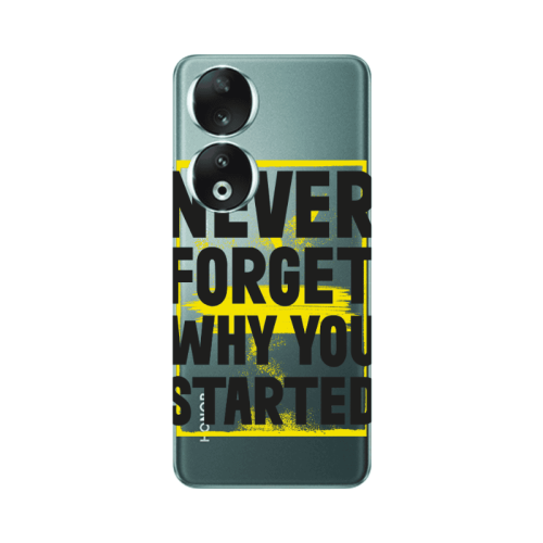 Honor 90 5G Never Forget Transparent Silicone TPU Θήκη