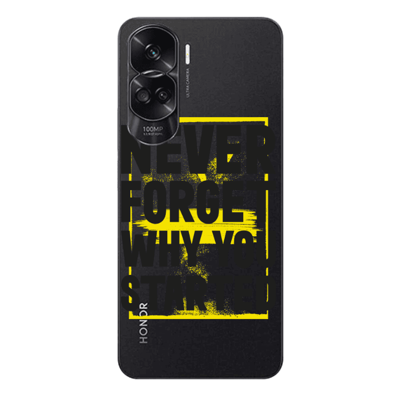 Honor 90 Lite 5G Never Forget Transparent Silicone TPU Θήκη