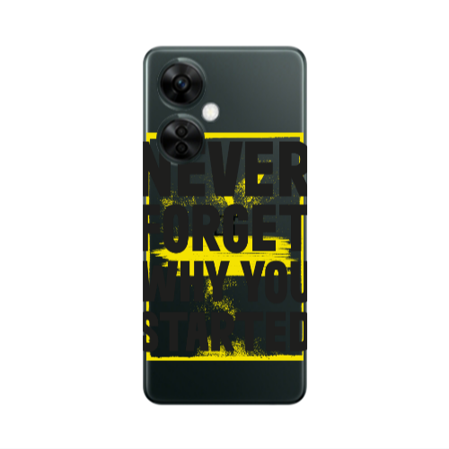Oneplus Nord CE 3 Lite 5G Never Forget Transparent Silicone TPU Θήκη