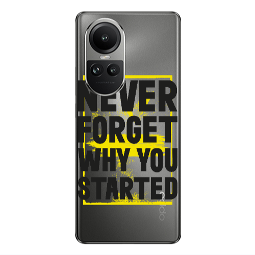 Oppo Reno10 5G Never Forget Transparent Silicone TPU Θήκη