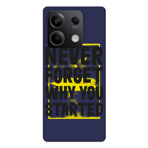 Xiaomi Redmi Note 13 5G Never Forget Dark blue Colored Silicone TPU Θήκη