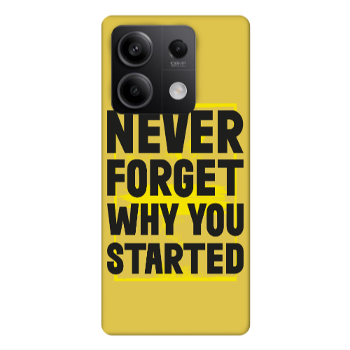 Xiaomi Redmi Note 13 5G Never Forget Yellow Colored Silicone TPU Θήκη