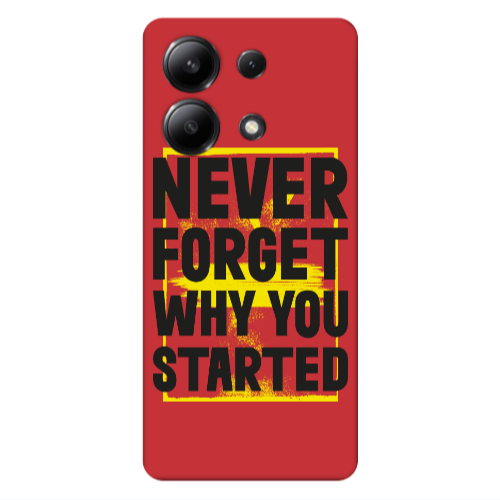 Xiaomi Redmi Note 13 4G Never Forget Red Colored Silicone TPU Θήκη