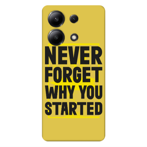 Xiaomi Redmi Note 13 4G Never Forget Yellow Colored Silicone TPU Θήκη