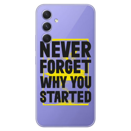 Samsung A35 Never Forget Transparent Silicone TPU Θήκη