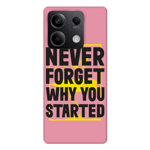 Xiaomi Redmi Note 13Pro 5G Never Forget Pink Colored Silicone TPU Θήκη