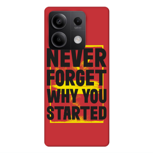 Xiaomi Redmi Note 13Pro 5G Never Forget Red Colored Silicone TPU Θήκη