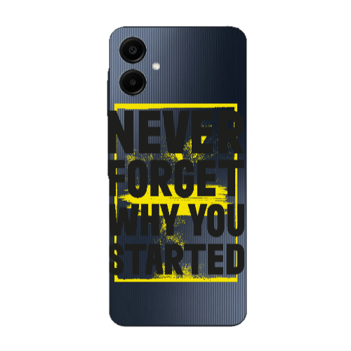 Samsung A06 Never Forget Transparent Silicone TPU Θήκη