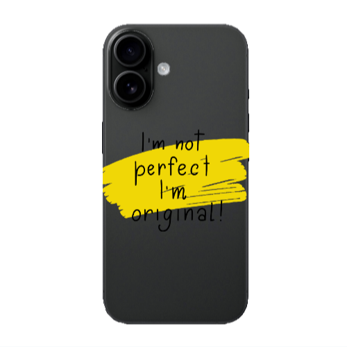 Apple Iphone 16 plus I m not perfect Transparent Silicone TPU Θήκη