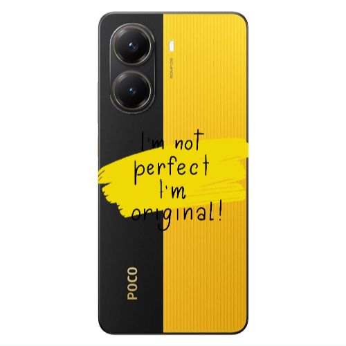 Xiaomi Poco X7 Pro I m not perfect Transparent Silicone TPU Θήκη
