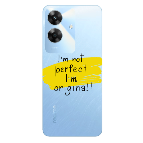 Realme Note 60 I m not perfect Transparent Silicone TPU Θήκη