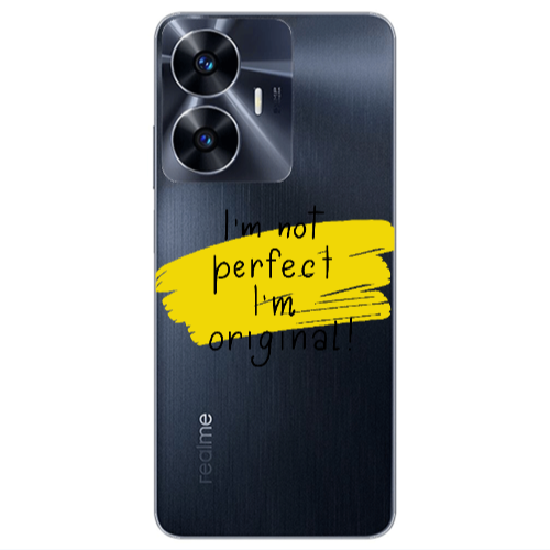 Realme Note 50 I m not perfect Transparent Silicone TPU Θήκη