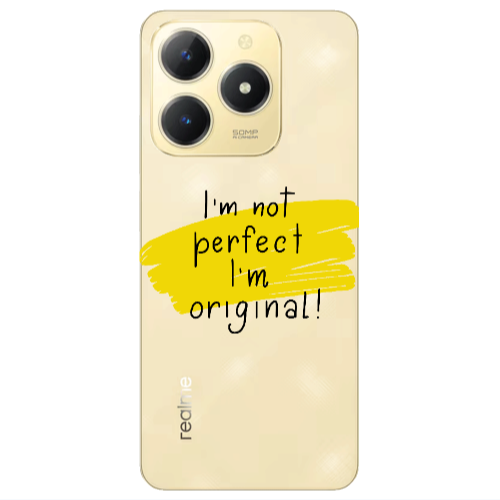 Realme C61 I m not perfect Transparent Silicone TPU Θήκη