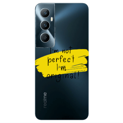 Realme C65 I m not perfect Transparent Silicone TPU Θήκη