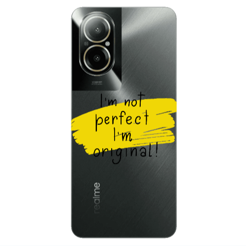 Realme C67 I m not perfect Transparent Silicone TPU Θήκη