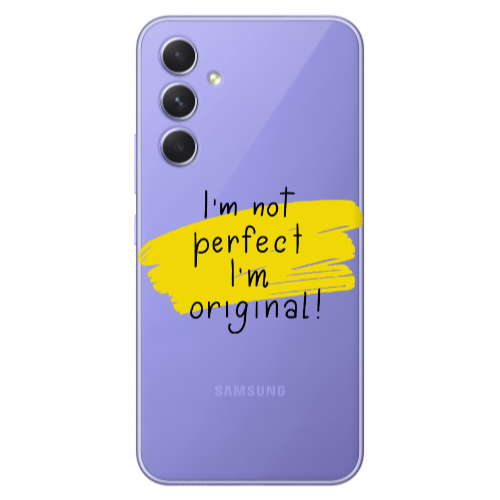 Samsung A56 I m not perfect Transparent Silicone TPU Θήκη