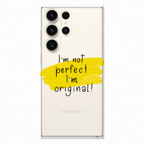 Samsung S25 Ultra I m not perfect Transparent Silicone TPU Θήκη