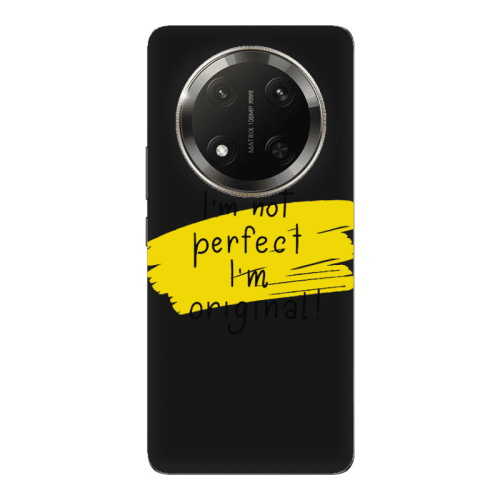 Honor Magic 7 Lite I m not perfect Black Colored Silicone TPU Θήκη