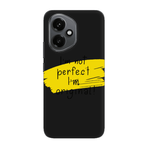 Honor Magic 400 I m not perfect Black Colored Silicone TPU Θήκη
