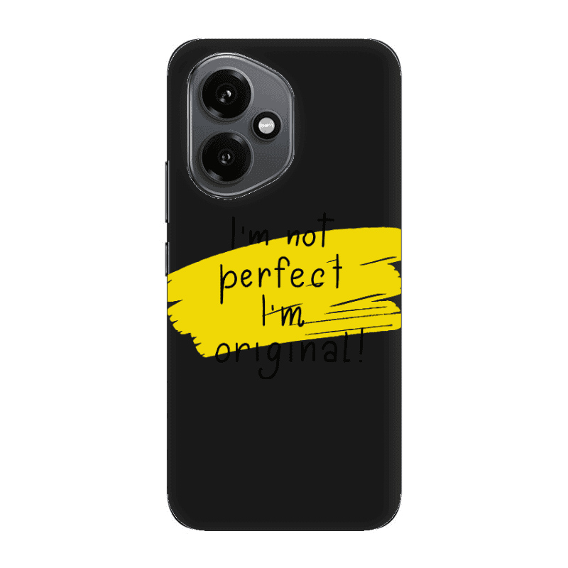 Honor Magic 400 I m not perfect Black Colored Silicone TPU Θήκη