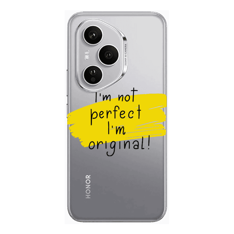 Honor Magic 400 Pro I m not perfect Transparent Silicone TPU Θήκη
