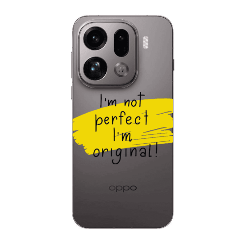 Oppo Find X9 Pro I m not perfect Transparent Silicone TPU Θήκη