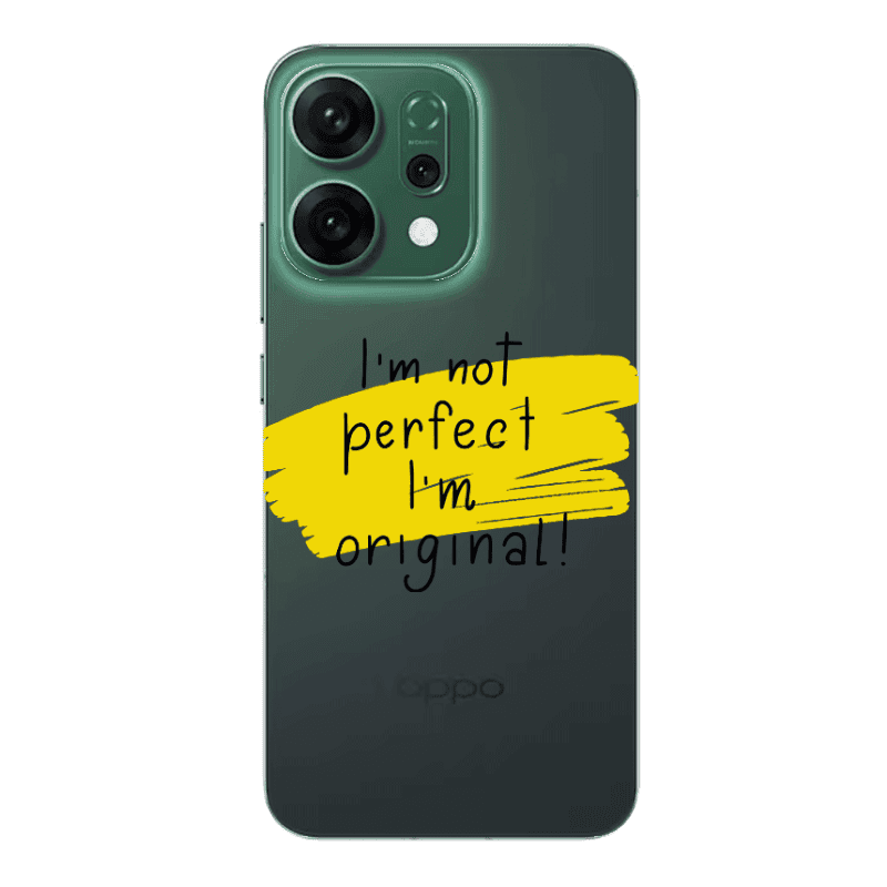 Oppo RENO 14 I m not perfect Transparent Silicone TPU Θήκη