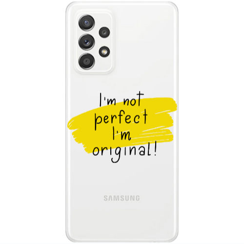 Samsung A52 I m not perfect Transparent Silicone TPU Θήκη