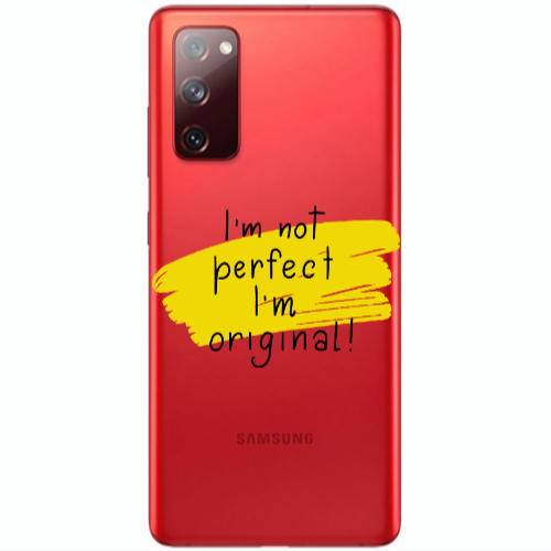 Samsung S20 FE I m not perfect Transparent Silicone TPU Θήκη