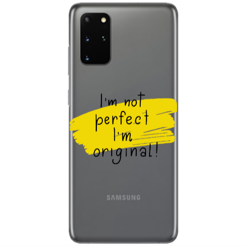 Samsung S20 Plus I m not perfect Transparent Silicone TPU Θήκη