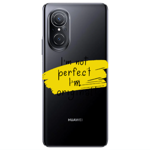 Huawei Nova 9 SE I m not perfect Transparent Silicone TPU Θήκη