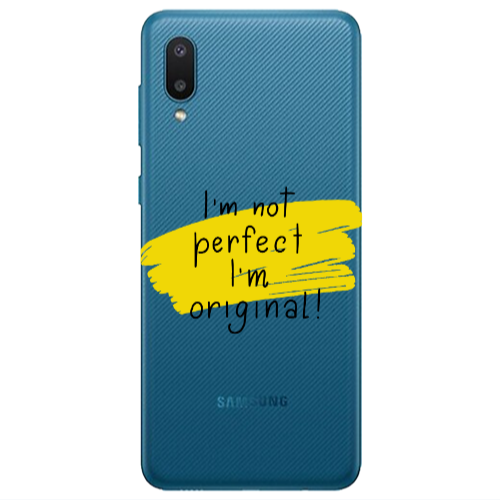 Samsung A02 I m not perfect Transparent Silicone TPU Θήκη