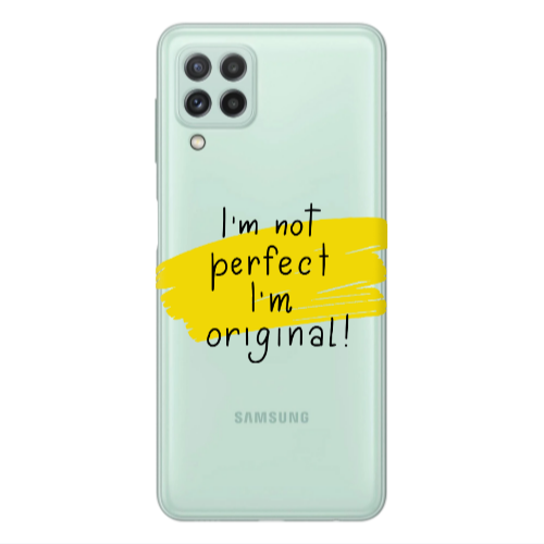 Samsung A22 4G I m not perfect Transparent Silicone TPU Θήκη