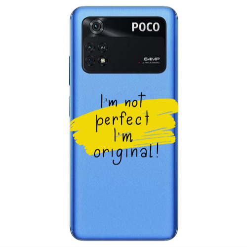 Xiaomi Poco M4 Pro 4G I m not perfect Transparent Silicone TPU Θήκη