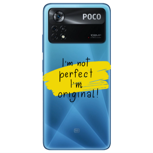 Xiaomi Poco X4 Pro I m not perfect Transparent Silicone TPU Θήκη