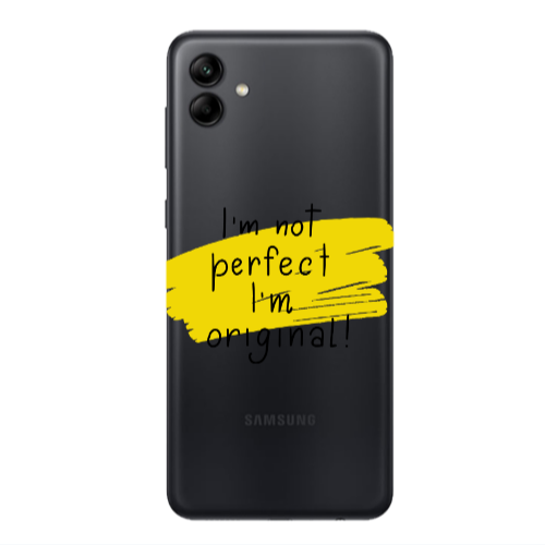 Samsung A04 I m not perfect Transparent Silicone TPU Θήκη