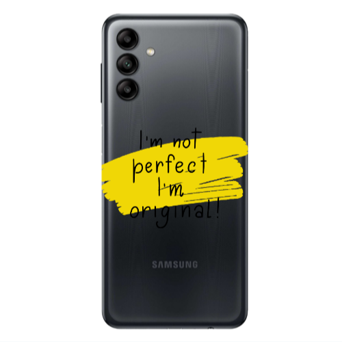 Samsung A04S I m not perfect Transparent Silicone TPU Θήκη