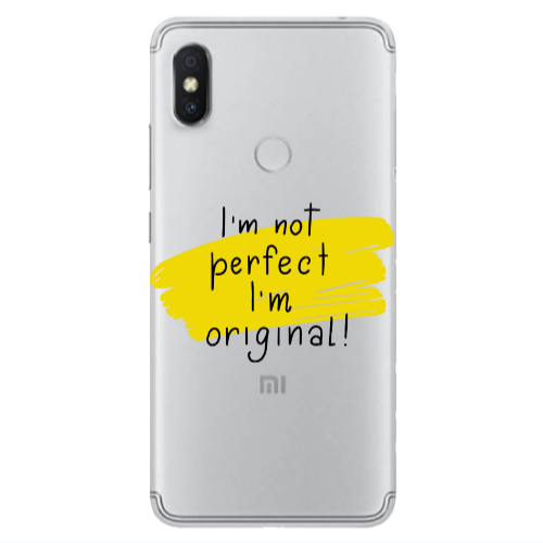 Xiaomi Redmi S2 I m not perfect Transparent Silicone TPU Θήκη