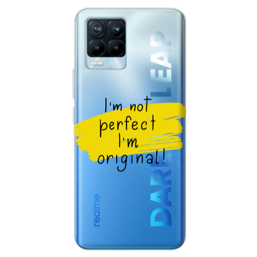Realme 8 Pro I m not perfect Transparent Silicone TPU Θήκη