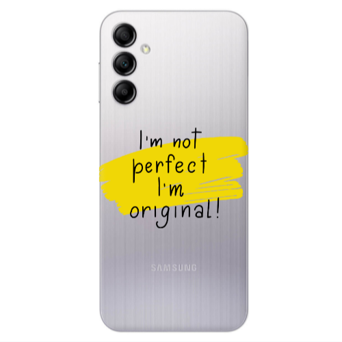 Samsung A24 I m not perfect Transparent Silicone TPU Θήκη