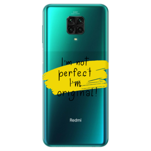 Xiaomi Redmi Note 9S I m not perfect Transparent Silicone TPU Θήκη
