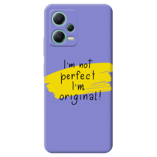 Xiaomi Redmi Note 12 Pro 5G I m not perfect Purple Colored Silicone TPU Θήκη