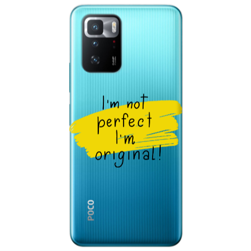 Xiaomi Poco X3 GT I m not perfect Transparent Silicone TPU Θήκη