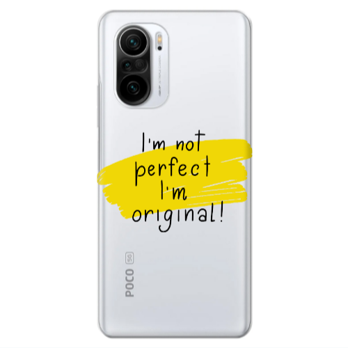 Xiaomi Poco F3 I m not perfect Transparent Silicone TPU Θήκη