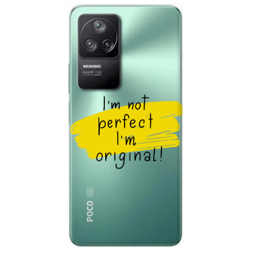 Xiaomi Poco F4 I m not perfect Transparent Silicone TPU Θήκη