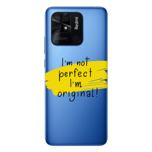 Xiaomi Poco C40 I m not perfect Transparent Silicone TPU Θήκη