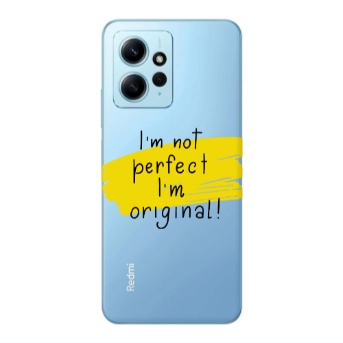 Xiaomi Redmi Note 12 4G I m not perfect Transparent Silicone TPU Θήκη